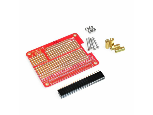 DIY Proto HAT Shield for Raspberry Pi 3 and Raspberry Pi 2 Model B / B+ / A+ ( Red)