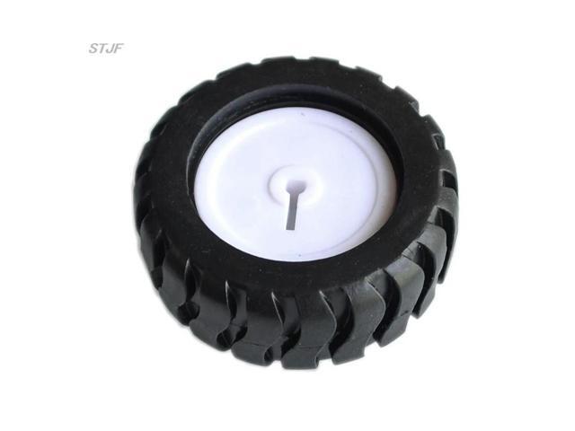 N20 D-hole 43MM Rubber Wheel Suitable For Motor D Shaft Tire Car Robot DIY Toys Parts