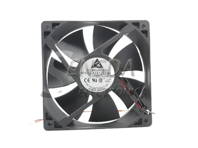 120mm Case Fan For Delta AFB1212HH X 25mm 12025 DC 12V 0.5A Server Inverter Cabinets Cooling Duall Ball
