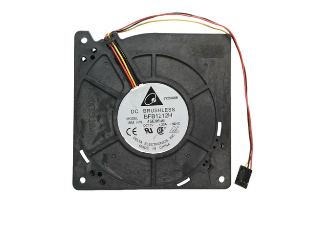 Delta BFB1212H 120x32mm 12V 1.23A Centrifugal Blower Fan - 2400RPM High-Speed Turbo Cooling Fan for BBQ Oven