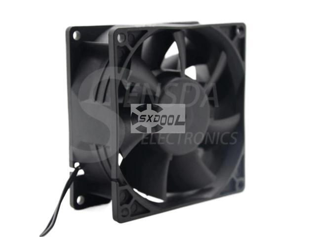 EC Fan Motor 92x92x38mm 92mm Dual Voltage 115V/230V 50/60Hz 7W 3500RPM 79.9CFM Case Cooling Fan for Server Cabinet