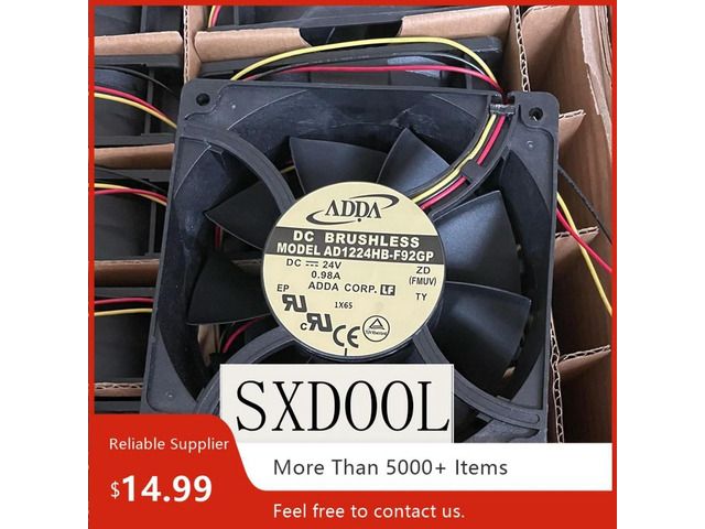 For ADDA AD1224HB-F92GP 120x120x38mm DC 24V 0.98A VFD Alarm Cooling Fan