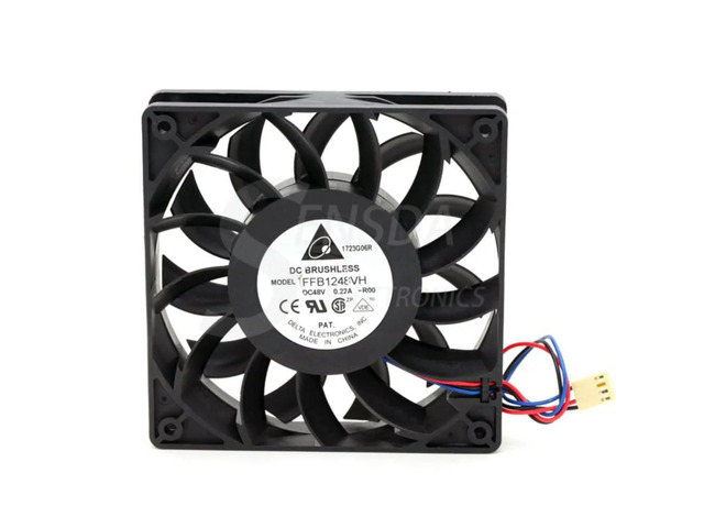 120mm 48V Axial Fan for Delta FFB1248VH 120x120x25mm DC 0.22A Cooling Server and Inverter Applications