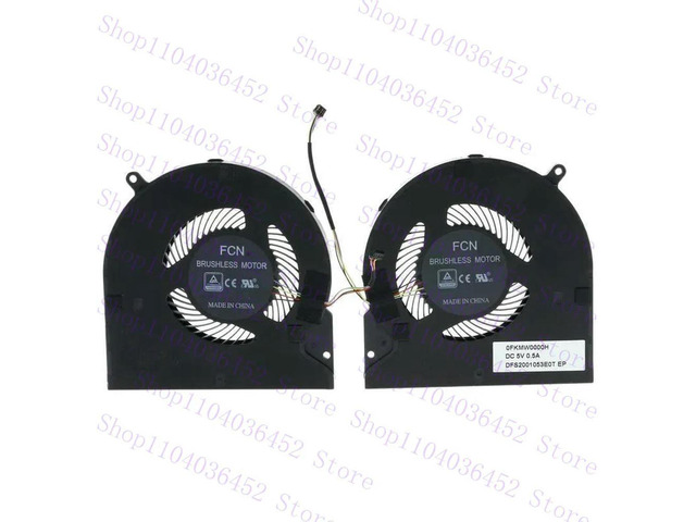 Replacement Laptop CPU + GPU Cooling Fan for Blade 15 RZ09 RZ09-02385E92 RZ09-02386E91 0FKMW000