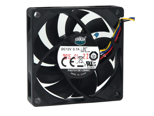 FA07015E12BMC For coolermaster 70mm pwm fan DC 12V 0.70A 7CM 70X15mm 7015 4 wires CPU cooling fan