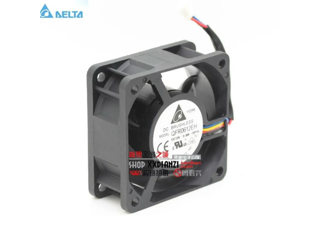 for delta QFR0612EH 12V 0.30A 6CM 6025 60mm PWM server inverter cooling fan