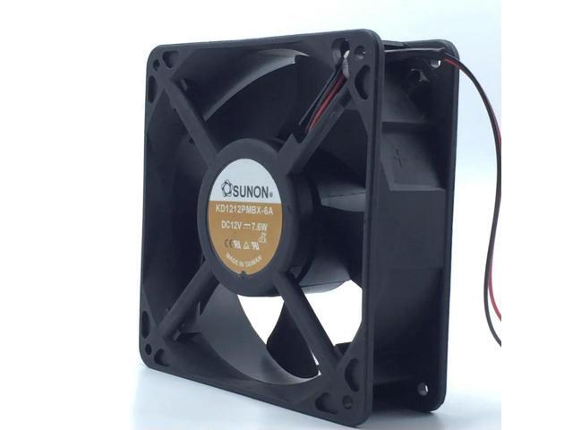 12038 Fan for KD1212PMBX-6A 120mm 7.6W 2-Wire Axial Cooling Fan, 120x120x38mm Server & Inverter Applications