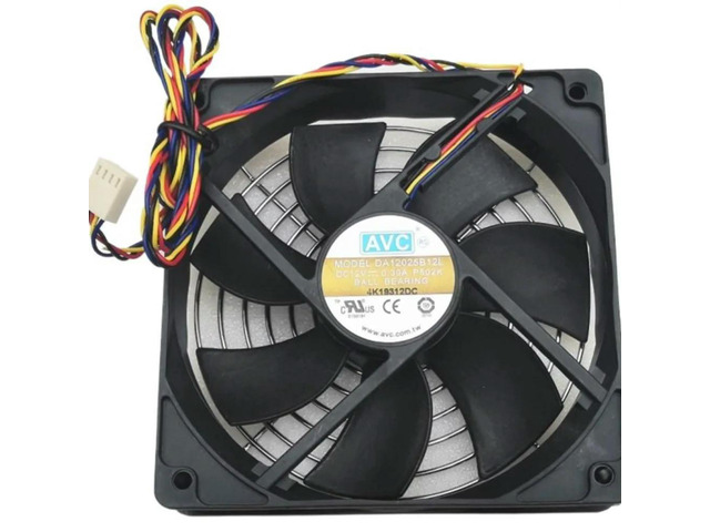 120mm Pwm Case Cooling Fans Da12025b12l For AVC 12025 12cm Fan 4-Wire Speed Regulation Double Ball 12v 0.30a
