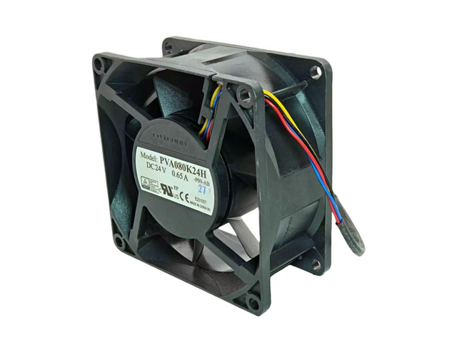 PVA080K24H 8038 24V PWM Fan 0.65A 5880RPM 9.7W Dual Ball Bearing Industrial Cooling Fan for Control Cabinet Network Switch Serve
