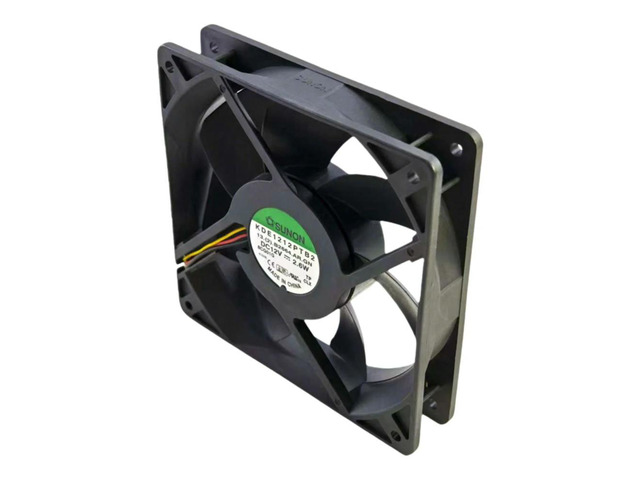 for KDE1212PTB2 12025 12V 0.21A Cooling Fan, 91.9CFM High Airflow with Lock Protection, 3-Pin Ball Bearing