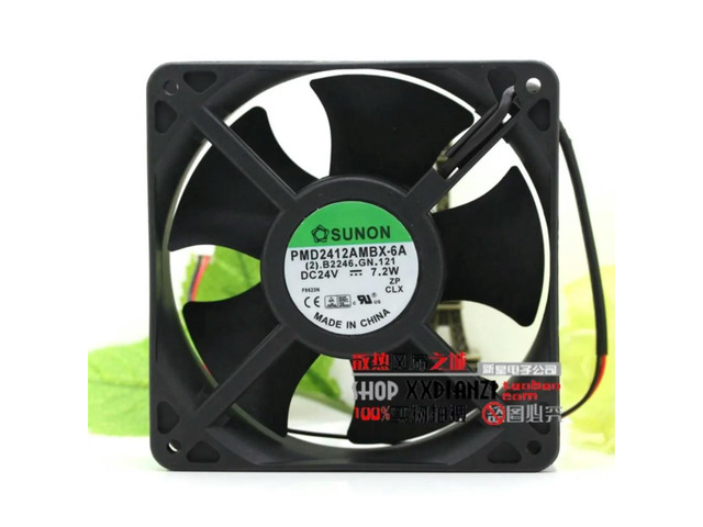 12038 Fan for PMD2412AMBX-6A 24V Cooling Fan, 7.2W, 120x120x38mm, Inverter Axial Industrial & HVAC