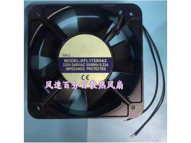 1pc for KFL1725HA2 AC220-240V 0.23A 2-Wire Cooling Fan #lin