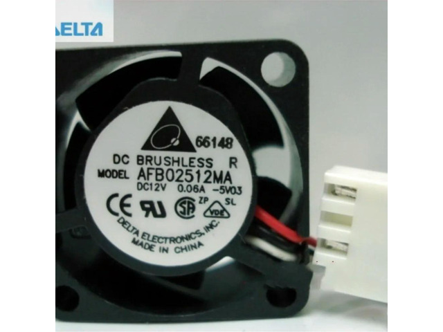 for delta AFB02512MA 2510 25mm DC 12V 0.06A Dual ball 3-P axial mini micro cooling fan
