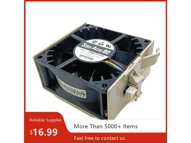 for Sanyo 8038 12V 9G0812P1G09 Server Fan with PWM Control, High Airflow 2U/3U Chassis