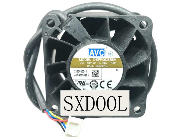 DBPF0638B8H AVC 6038 48V 0.60A IP68 Waterproof Server 60mm 6cm Cooling Fan 60X60X38mm