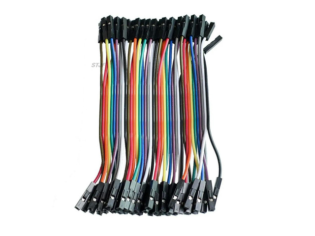 40pcs/lot 10cm 2.54mm 1pin feMale to feMale jumper wire Dupont cable