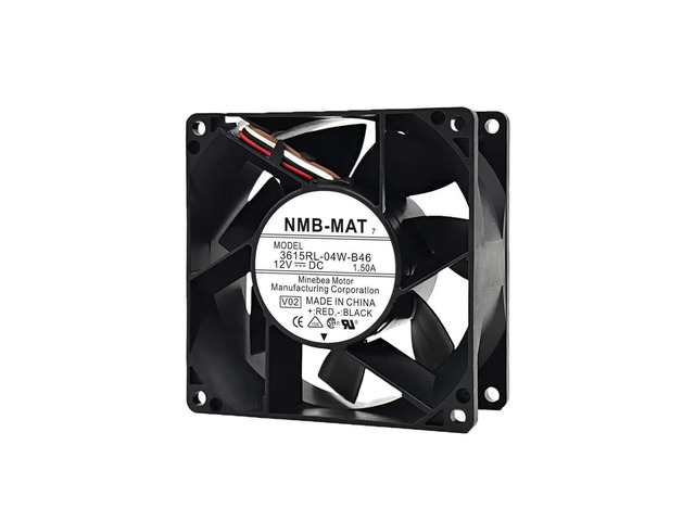 3615RL-04W-B46 9CM (92mm) Waterproof DC Cooling Fan, 12V 1.50A, High Airflow, Long-Life Motor for Inverters, Industrial