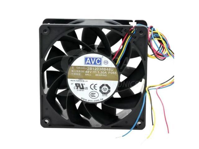 For AVC 2B12038B48U -P055 DC 48V 1.3A 12cm 120mm 12038 4-wire PWM server inverter axial cooling fans cooler