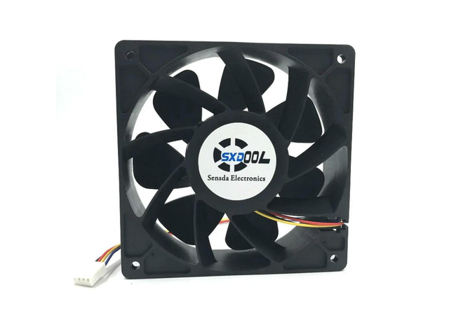 High Speed Fan 12038 Cooling D12BM-12D 12038 12V 2.3A, 6000RPM, 4-Pin PWM Connector for Antminer Bitmain S7 S9