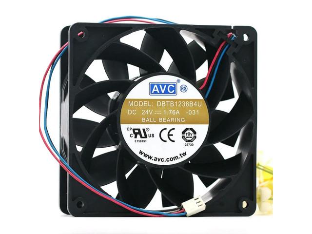 120mm Fan for AVC DBTB1238B4U 24V Cooling Fan, 12cm 12038, 5500RPM, 215CFM High Airflow, Frequency Converter