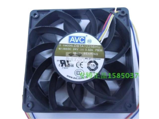 120mm Fan for AVC DBTA1225BHU 12V 0.32A DC Cooling Fan, 4-Wire, High Airflow Industrial and Server Applications