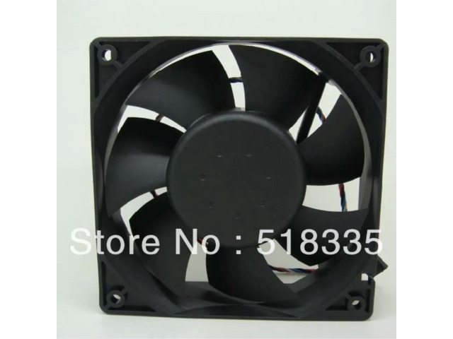 120mm 12V DC Cooling Fan, 1.6A, Dual Ball Bearing, 12038 High-Speed, Powerful Airflow for Server & Industrial