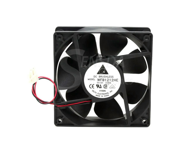 120mm Case Fan for Delta WFB1212HE 12V 0.60A Cooling Blower Dual Ball Bearing, 107.7CFM, 2520RPM, 2-Wire