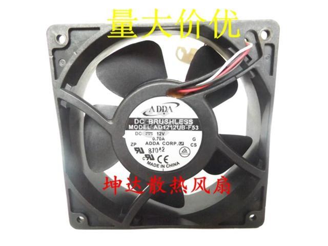 12038 Fan 12cm For Adda AD1212UB-F53 120x120x38mm 12V 0.70A Dual Ball 3200RPM 120CFM Industrial Fan