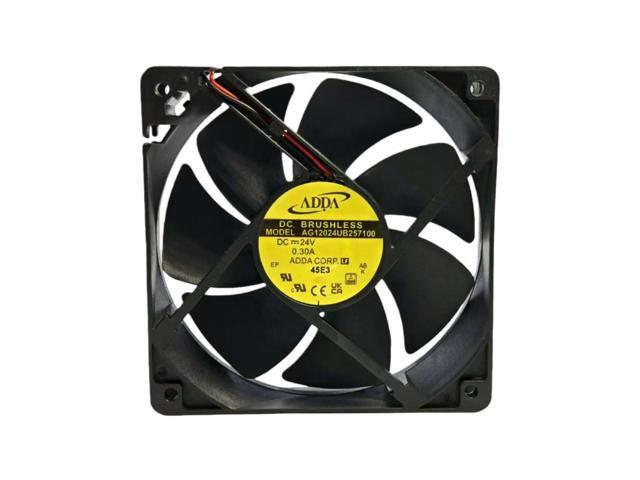 For ADDA AG12024UB257100 DC 24V 0.30A 120mm Fan 12025 3600RPM Inverter Cooling Fan Dual Ball Bearing 106CFM High Airflow