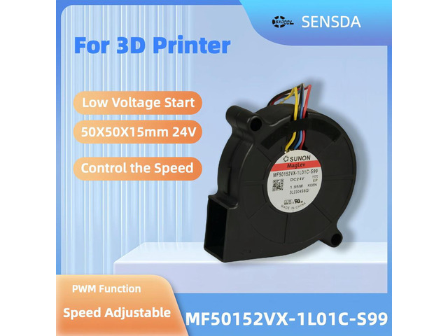 24v 5015 Blower Fan 3D Printer for MF50152VX-1L01C-Q99 MF50152VX-1L01C-s99 24VDC 1.95W PWM Cooling Fan