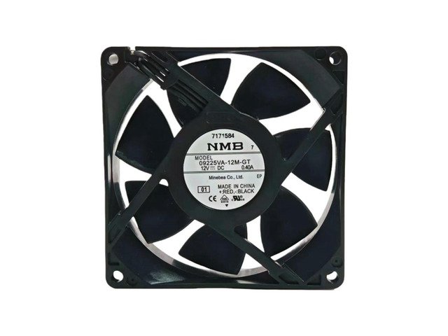 for 09225VA-12M-GT DC 12V 0.30A 92x92x25mm Ball Bearing Cooling Fan 4000RPM 68CFM High Airflow Inverter Industrial Fan