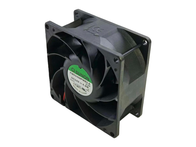 for PMD2408PMB3-A 8038 24V DC Cooling Fan 80x80x38mm 59.5CFM 4200RPM High Airflow & Pressure, Ball Bearing