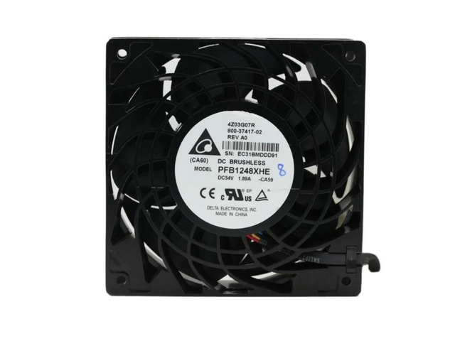 for delta PFB1248XHE 12038 12cm DC 54V(48V) 1.92A dual ball bearing powerful inverter server axial cooling fan