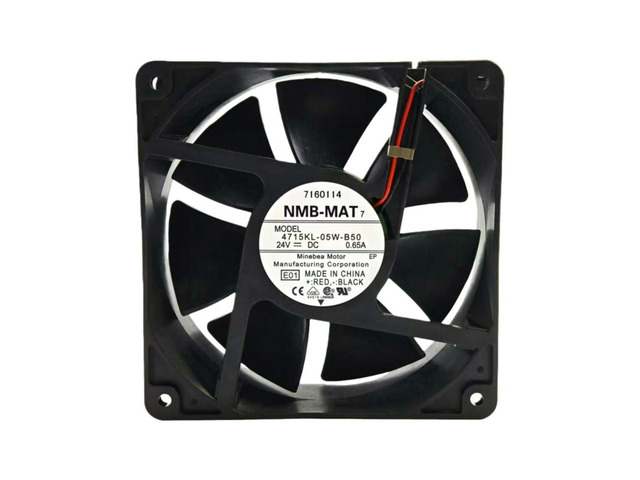 for 4715KL-05W-B50 120x120x38mm 24V 0.65A Cooling Fan, 130CFM 3600RPM High Airflow for Inverter, Server Cabinet Fan
