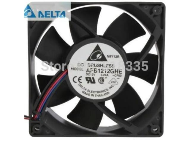 for delta AFB1212GHE-CF00 120x120x38mm Cooling Fan 240.96 CFM 5200 RPM 62 dBA 3-pin TAC connector