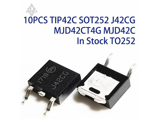 10PCS TIP42C SOT252 J42CG MJD42CT4G MJD42C In Stock TO252