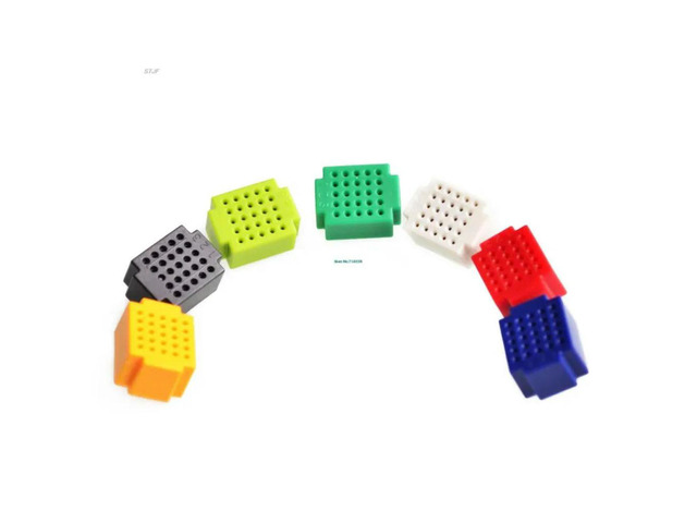 7PCS Mini 25 Tie-point Breadboard Solderless Prototype Test Board