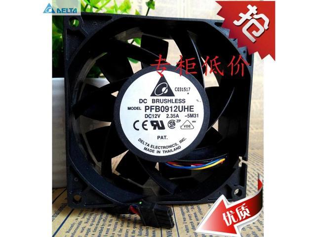 for delta PFB0912UHE DC 12V 2.35A Server Square 90x90x38mm 3-wire cooling fan