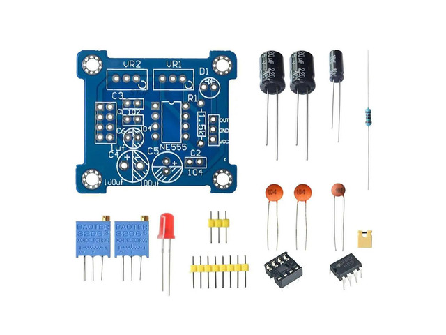 NE555 Pulse Generator Pulse Starter Duty Cycle and Frequency Adjustable Module DIY Kit Oscillator Square Wave Signal Generator