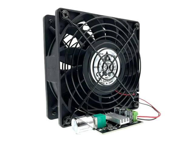 120mm 12cm 12V Powerful Computer PC Cooling Fan with PWM DC Speed Controller,Adjustable 6-28V 3A,120X120X38mm 12V High Speed