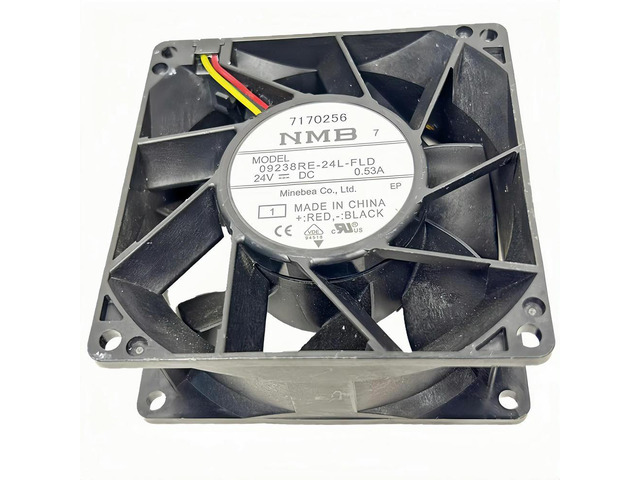 09238RE-24L-FLD 92x92x38mm 24V 0.53A Cooling Fan, High-Performance 9CM Fan for Yaskawa Inverters, Durable Industrial Cooling