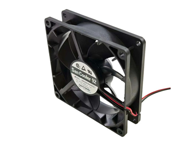 for Sanyo 9A0924H4021 92x92x25mm 24V 0.1A Cooling Fan, 51.2CFM 3150RPM for Inverter, Power Supply, Audio Amp, Low Noise 33dBA,