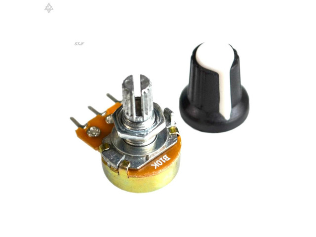 5PCS/LOT 10K OHM 3 Terminal Linear Taper Rotary Volume B Type Potentiometer Pot