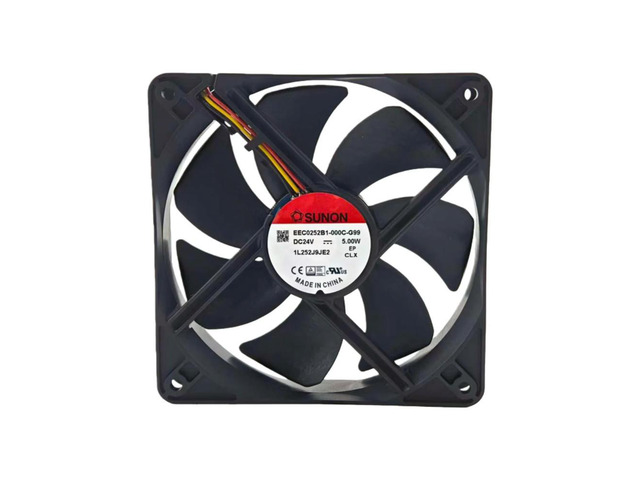 for EEC0252B1-000C-G99 120x120x25mm DC24V Cooling Fan, 108.2CFM 3100RPM 5W High Airflow for Industrial Equipment, Server