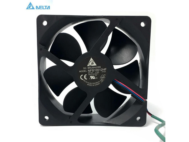 Cooling fan for delta NFB10512HF -7F03 DC 12V 0.39A 3-wire 3-pin connector 70mm 105x105x32mm Server Square Cooling fan