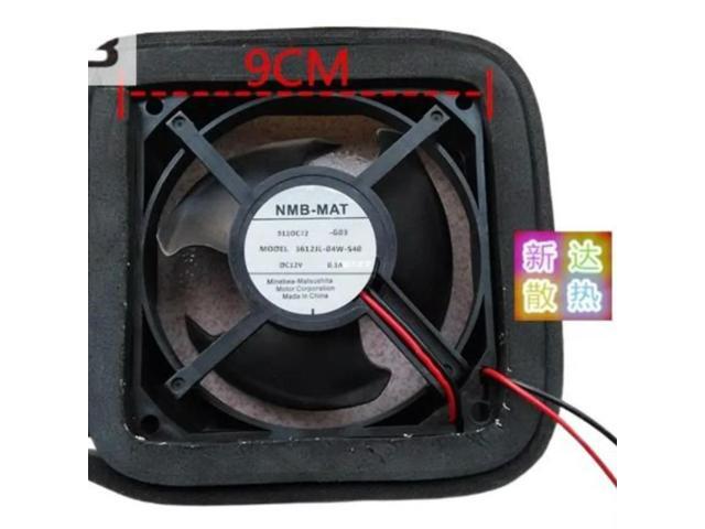 For 3612JL-04W-S40 12V 0.3A 9cm Refrigerator cooling fan