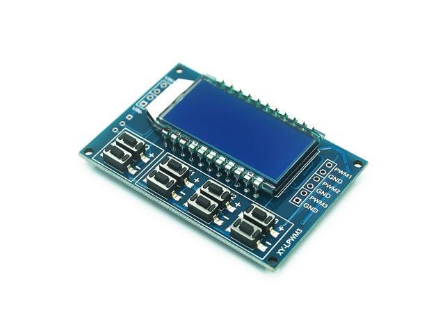 3 channel PWM pulse frequency duty cycle adjustable module square wave rectangular wave signal generator