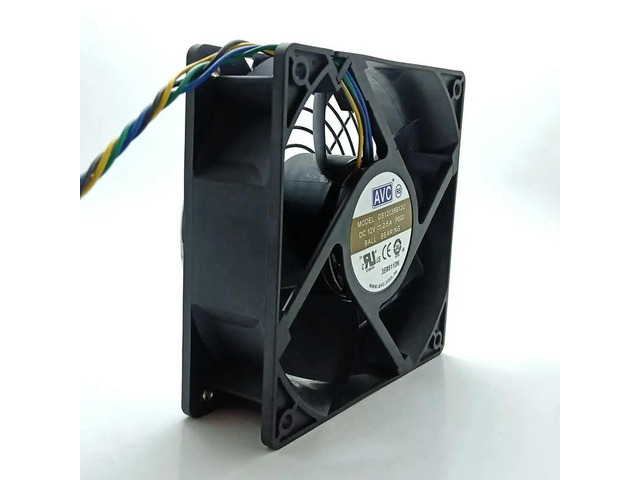 AVC 120mm 12038 12V Dual Ball Bearing High Speed CFM Miner Mining Cooling Fan PWM 4Pin 4P 4Wire 12cm DS12038B12U 5000RPM