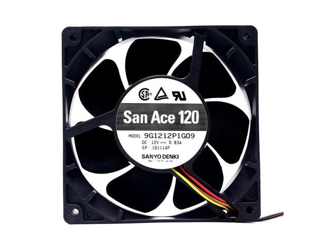 For SANYO 9G1212P1G04 San Ace 120 120mm 12cm 12038 120x120x38mm DC 12V 0.83A Case Cooling Fan