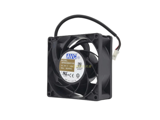 DBPM0938B4MYH08 24V DC 1.80A Industrial Fan 90×90×38mm IP68 Waterproof High-Airflow Cooling Dual Ball Bearing for H